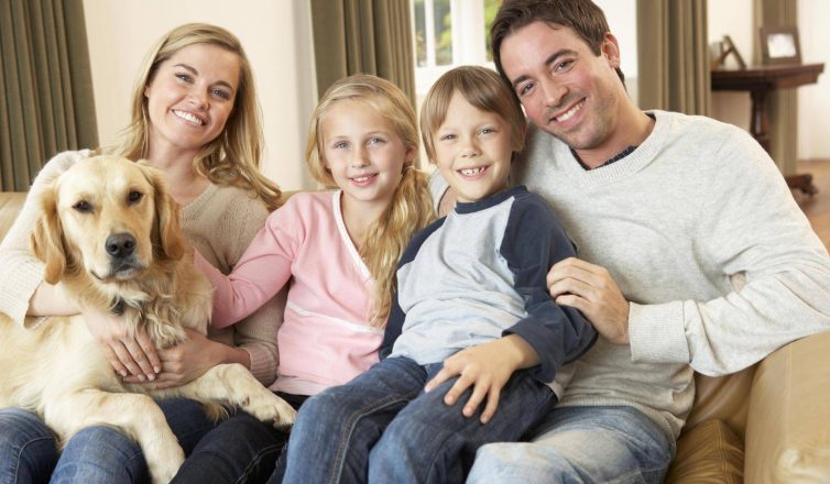 large family cleaning